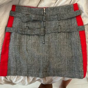 Plaid mini skirt